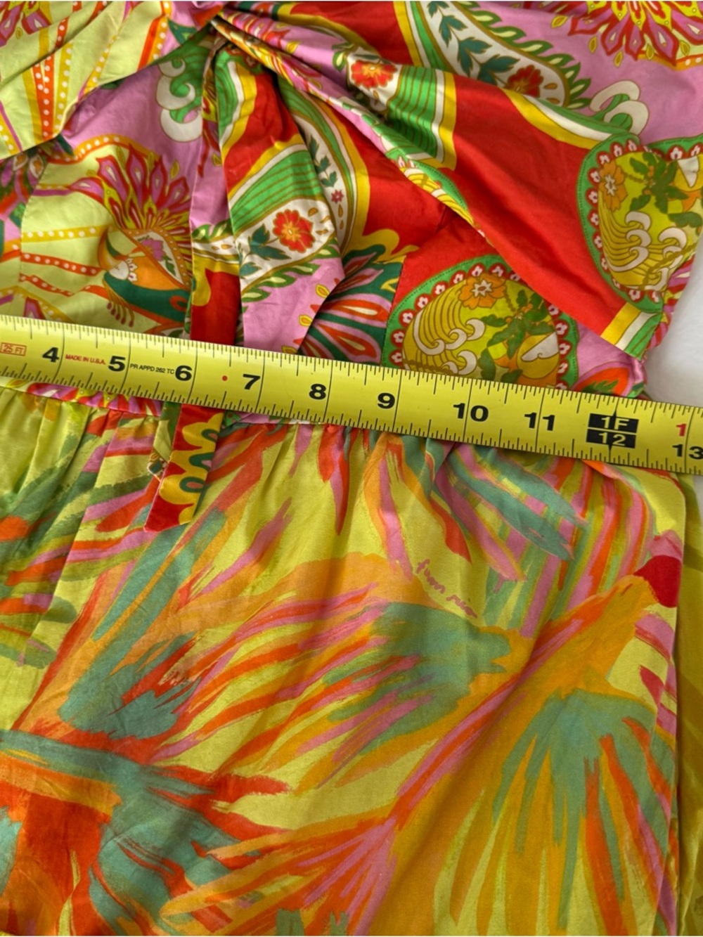 Farm Rio Mixed Prints One-Shoulder Dress Size XS - Picture 13 of 13